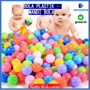 Mainan Bola Plastik Warna Warni Kolam Mandi Bola Anak Anak SNI