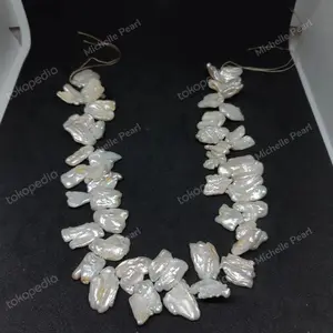 Mutiara Air Tawar Barok Kipas (putih) (350)