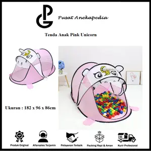Tenda Anak Unicorn Pink Jumbo - Tenda Main Anak Unicorn - Import