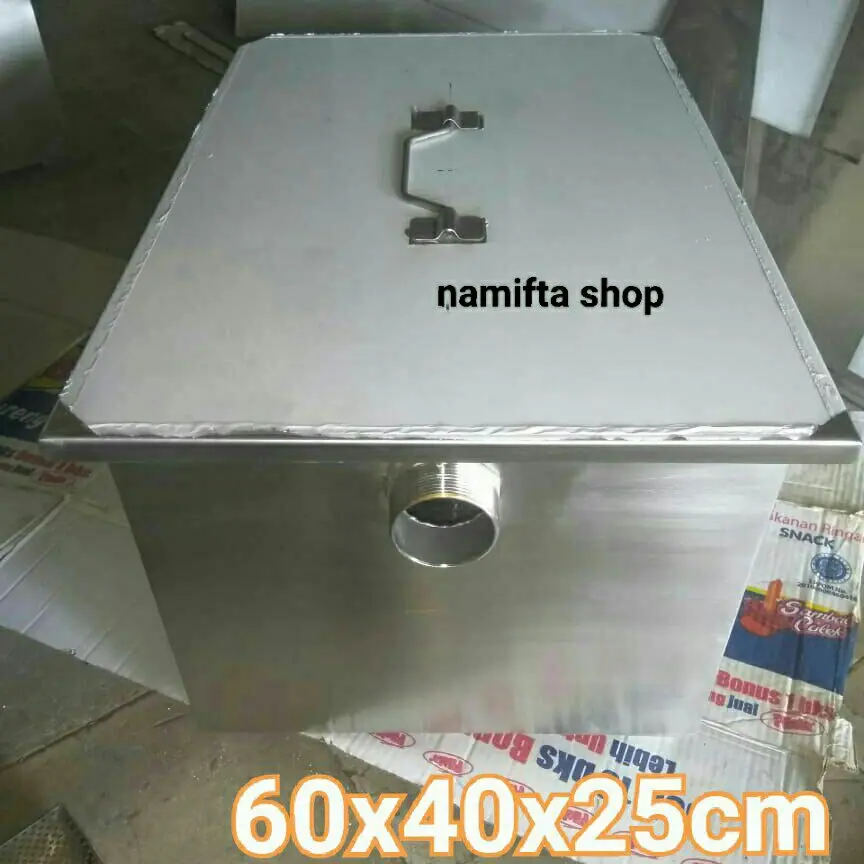 Grease trap stainless 60x40x25cm