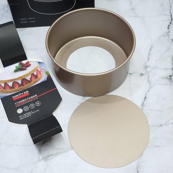 Gambar Suncity YC80211 - 6inch Loose Base Deep Round / Loyang Bulat Gold Bong dari Trinity Kitchen Kota Administrasi Jakarta Barat Tokopedia