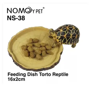 Feeding Dish Kura Torto Sulcata Aldabra Pardalis Nomoy NS-38 16x2cm