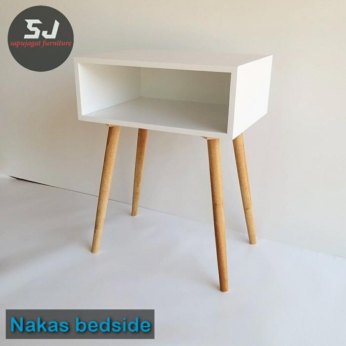Gambar nakas bed side minimalis dari sapujagat furniture Kota Tangerang Selatan Tokopedia