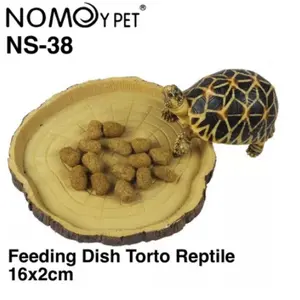 Feeding Dish Reptil Gecko Torto Sulcata Aldabra Pardalis NOMOY NS-38