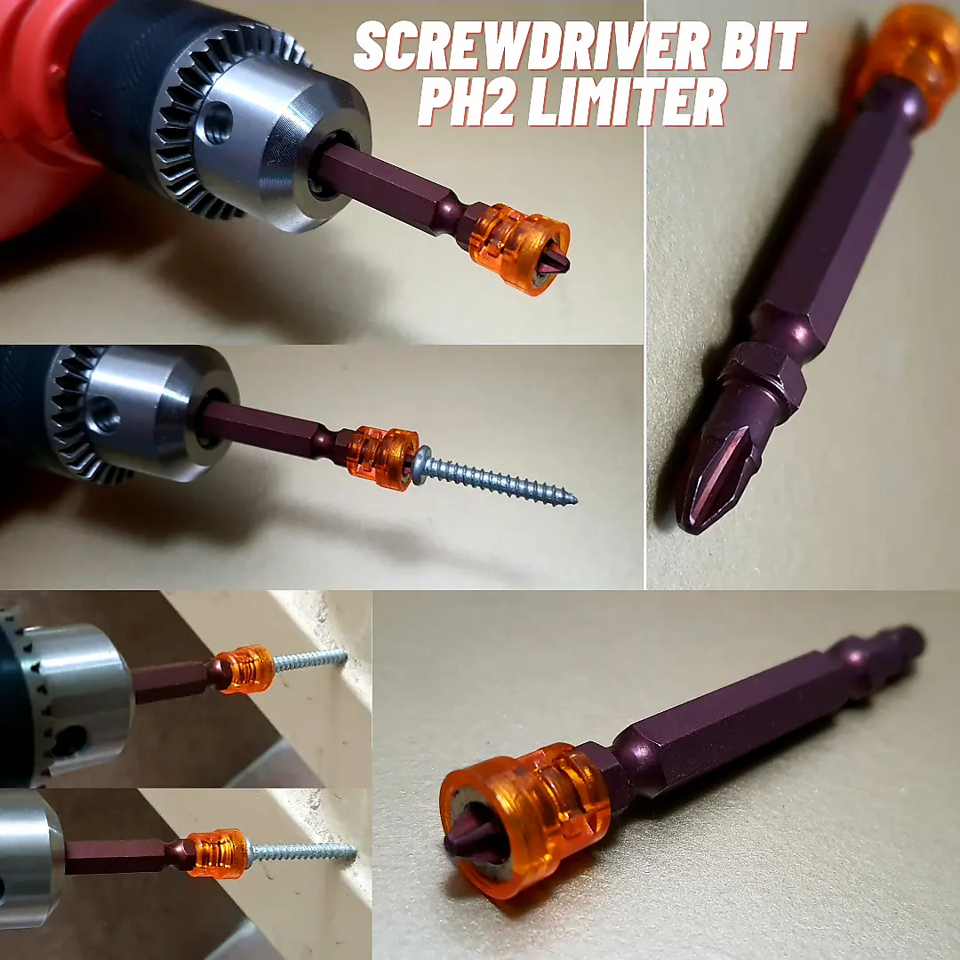 Mata Bor Obeng Sekrup Gypsum Magnet Screwdriver Bit With Limiter