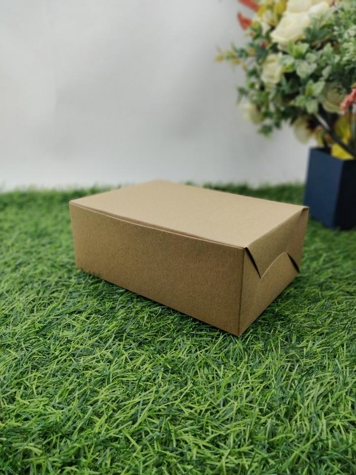 Gambar Kotak Fried Chicken Kraft Laminasi Food Grade Polos 17 x 12 x 6,5 dari Rahmah Tas Kertas dan Kemasan Kab. Sleman Tokopedia