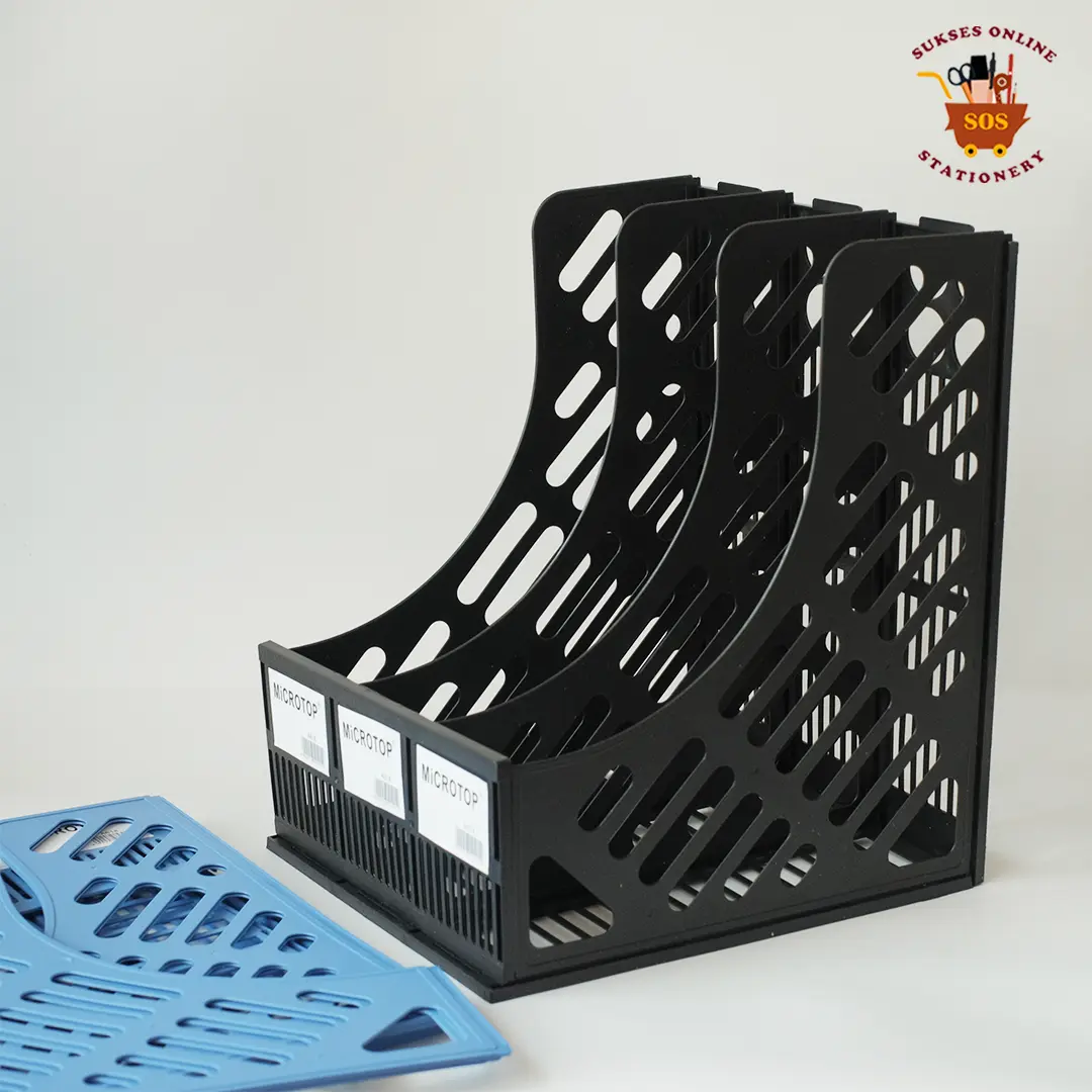 SOS Box File 3 susun MICROTOP A-618 / Box Plastik / Box File Keranjang