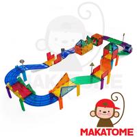 Gambar Magnetic Tiles Car Track Set 34 pcs magnet tile mobil mainan toys dari Makatome Shop Kota Tangerang Selatan 1 Tokopedia