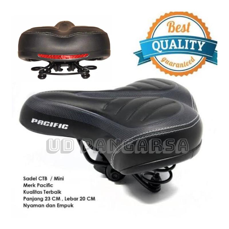 Sedel Sadel Saddle Sepeda Pacific Reflextor Lampu SUSPENSI XTRA EMPUK 0
