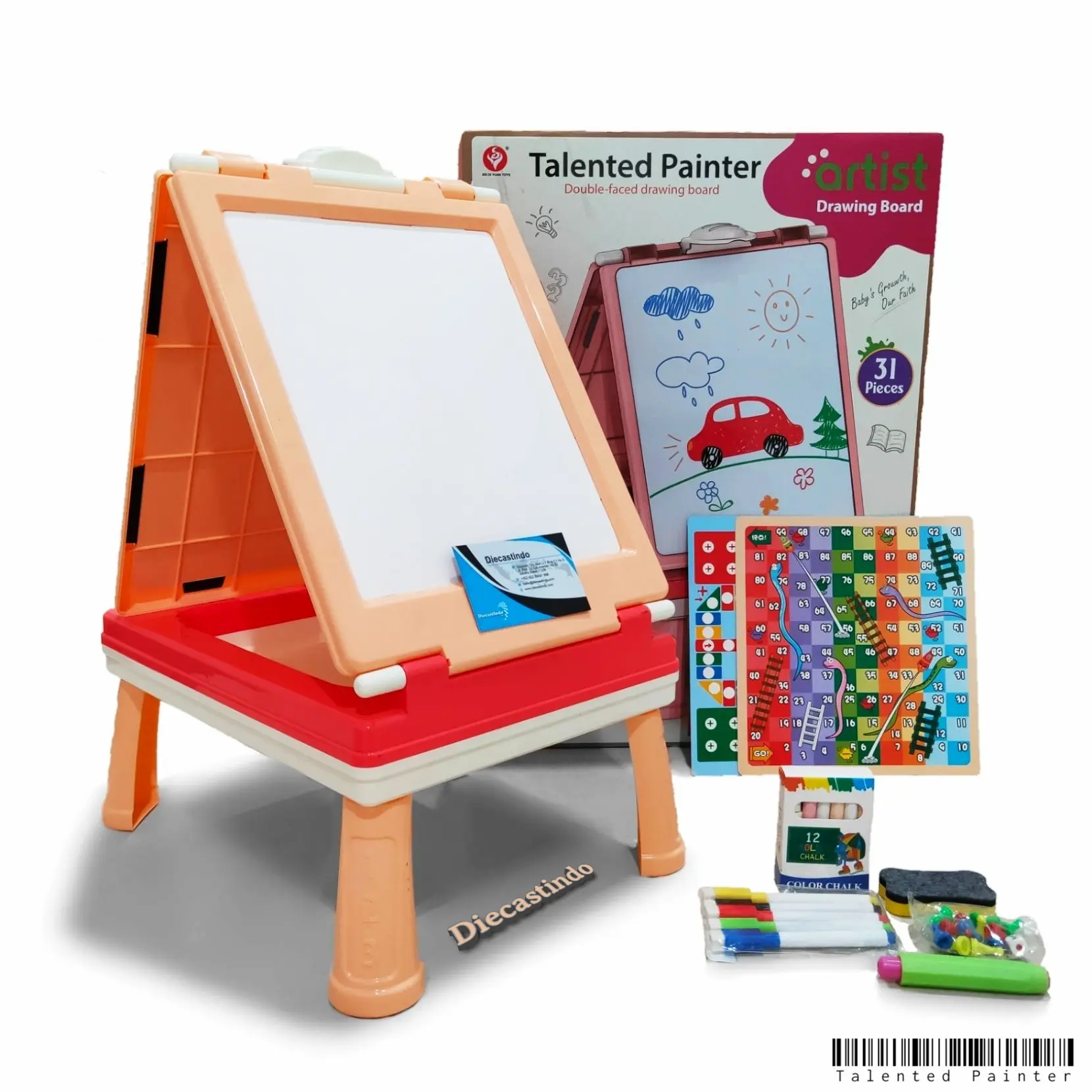 Talented Painter Double-Faced Drawing Board - Pink