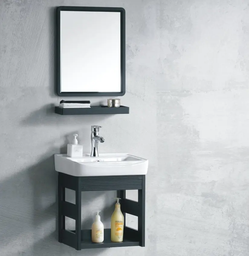Classica Italiano Wastafel kabinet cermin lemari rak mebel kamar mandi