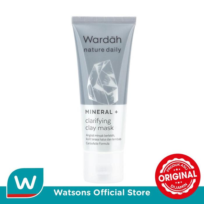 Gambar Wardah Mineral + Clarifying Clay Mask 60ml dari Watsons Indonesia Official Store Kab. Tangerang Tokopedia
