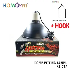 8.5" Deep dome fitting lampu reptil kura BD torto nomoy NJ-07A - Short