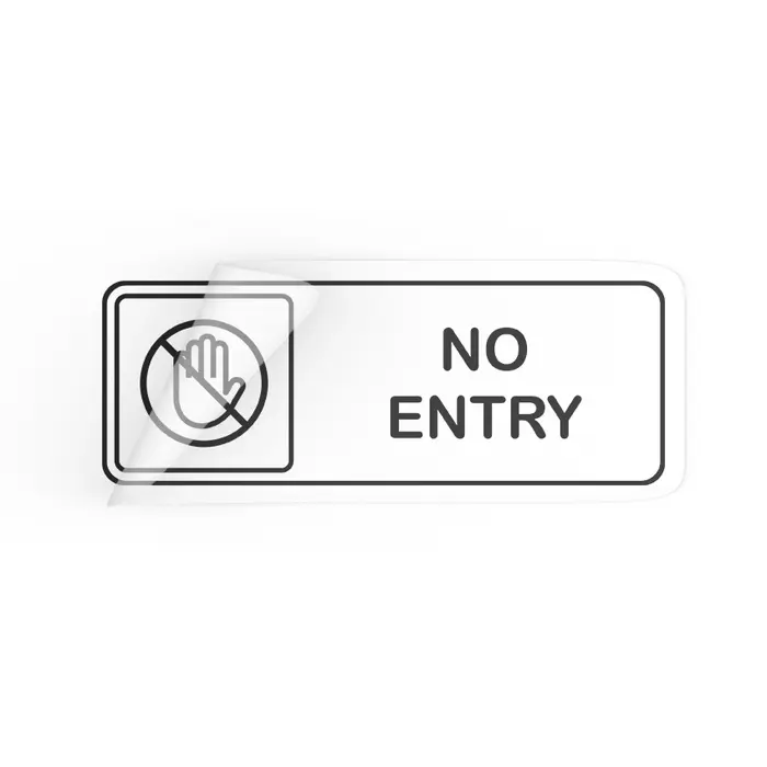Gambar Sign No Entry Sticker Outdoor - INPI HOUSE - Hitam dari INPI HOUSE Official Kota Bandung 4 Tokopedia