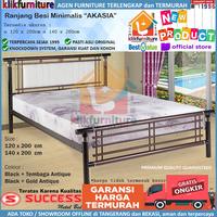 Gambar Ranjang Besi Success NEW AKASIA 140x200 cm Tempat Tidur Besi dari KLIKFURNITURE-ID Kota Tangerang 1 Tokopedia