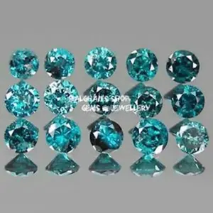 Berlian Biru Asli ORI Natural Blue Diamond Eropa Tabur 3 mm Gugur 10 Bukan Berlian Banjar Murah