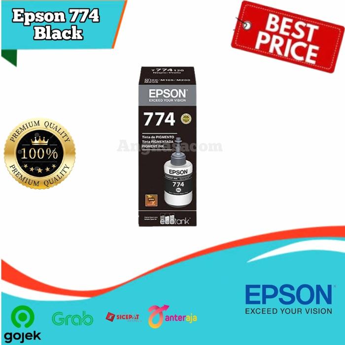 Gambar Tinta Epson 774 Black M100 M200 L655 L1455 dari Angkasacom Kota Administrasi Jakarta Pusat Tokopedia