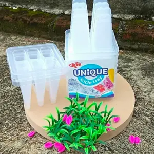 Unique Cetakan Es Lilin Es Krim Stik Gagang Bambu Loli Ager Unique KH Kitchenware Dimensi 11x11x9cm  Aman Digunakan
