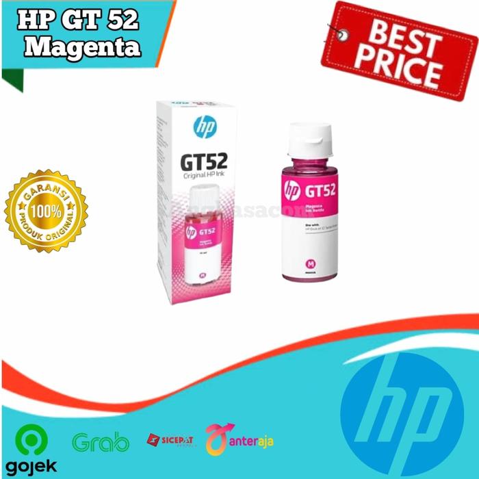 Gambar Tinta HP GT52 Magenta GT 52M GT 52 M Original Ink Bottle dari Angkasacom Kota Administrasi Jakarta Pusat Tokopedia