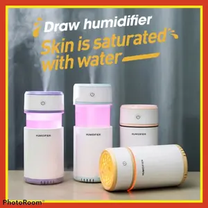 Taffware Air Humidifier Retractable 200ml + Nightlight H13 Blue