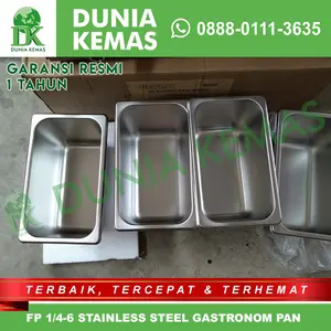 S/S GASTRONOM PAN GETRA FP 1/4-6 FOOD PAN 26,5x16,2x15 CM