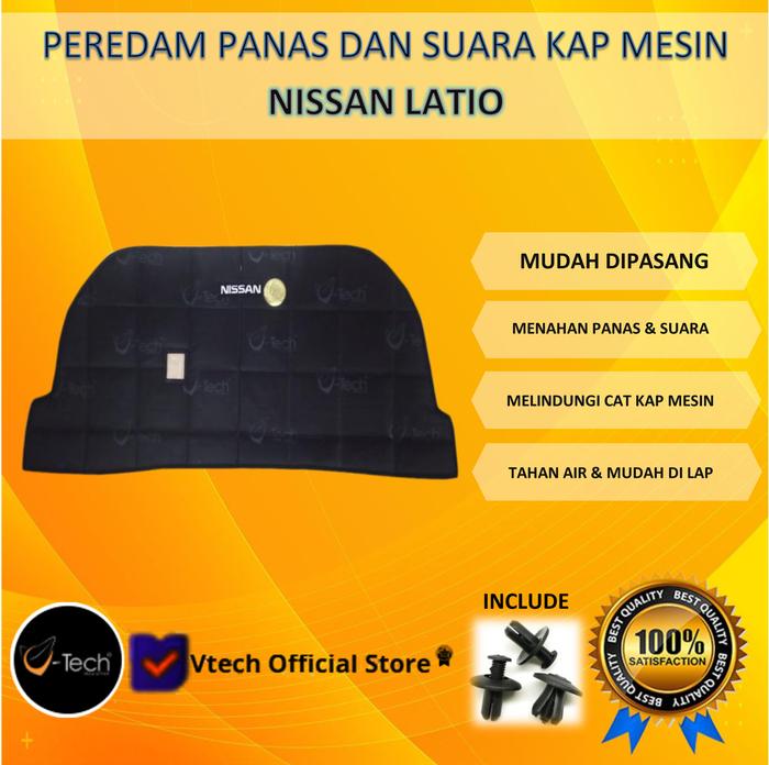 Gambar VTECH Peredam Panas dan Suara kap Mesin Nissan Latio dari Vtech Peredam Authorized Store Kota Bandung Tokopedia