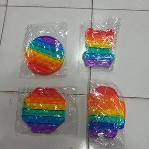 mainan pop it fidget toy bubble rainbow series.pop it murah