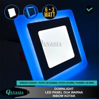 Gambar Lampu Downlight LED Plafon 2 Dua Warna 6 Watt + 3W Inbow dari Qanasia Kota Tangerang 1 Tokopedia