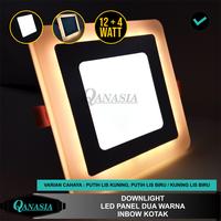Gambar Lampu Downlight LED Plafon 2 Dua Warna 12 Watt + 4W Inbow dari Qanasia Kota Tangerang 1 Tokopedia