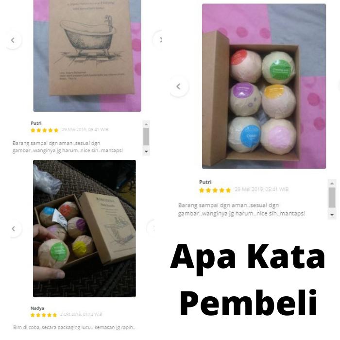 Bath Bombs Salt Sabun Mandi Bathtube Bubble Essential Oil 6PCS 1