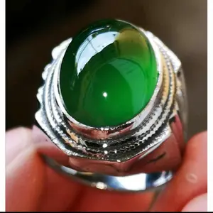 BATU CINCIN NATURAL GREEN HEJO GARUT KRISTAL
