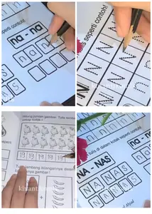 Buku TK / Buku PAUD, Belajar Menulis, Belajar Membaca, Berhitung (SDO)