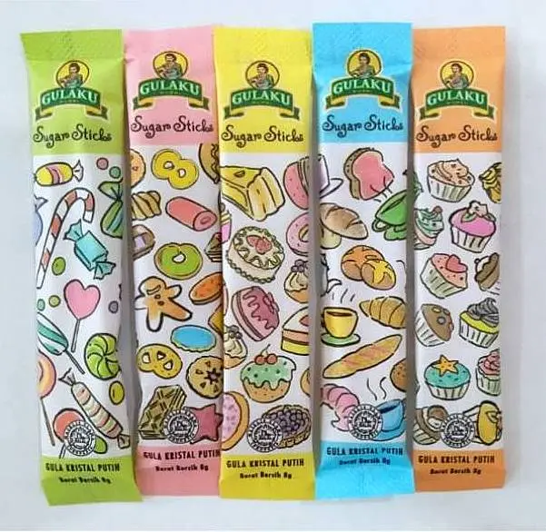 GULAKU Stick 8 gr - Gula Pasir Stik isi 125 sachet x 8gr ( 1 Kg ) 1