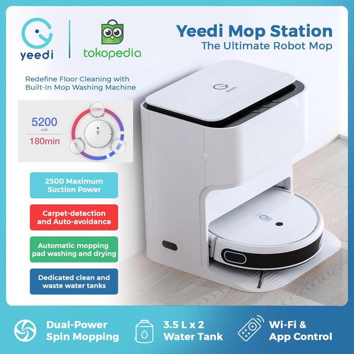 Gambar Yeedi Mop Station Robot Vacuum Cleaner Mop dari Yeedi Indonesia Jakarta Utara Tokopedia