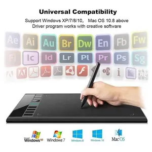 USB Drawing Gaming Mini Thin Tablet Pen Graphic Design Paint Animation