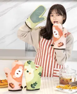 New Sarung oven cotton silicone tebal Premium 2pcs