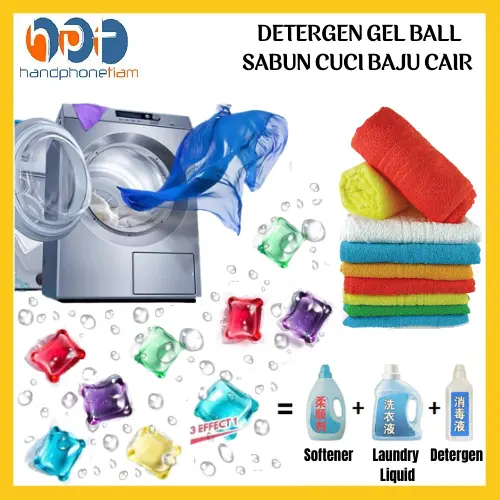 Detergen Laundry Gel Ball Sabun Cuci Baju Liquid Detergent Cair Satuan