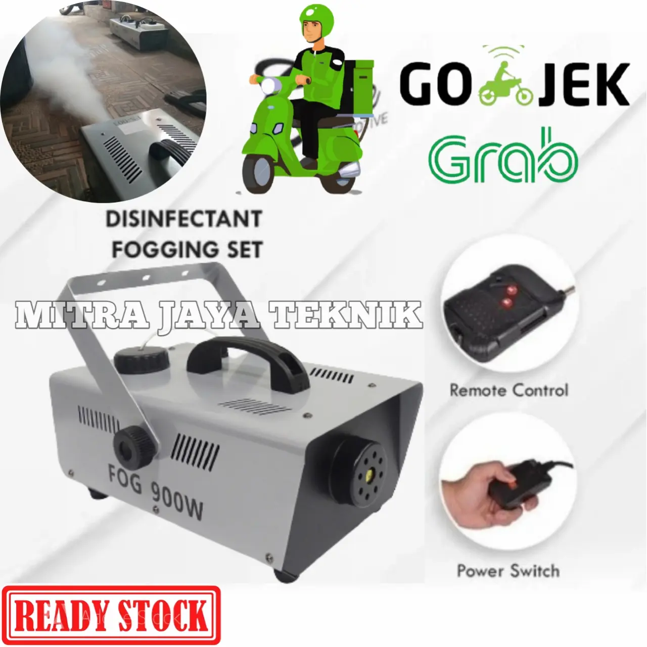 Mesin fogging Asap 900watt Foging Machine Disinfektan smoke asap
