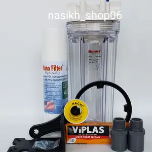 Filter Air/Paket Hemat NANO Untuk Air Kotor 10" (drat 3/4" atau 1/2")