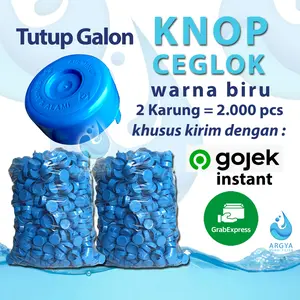 Tutup Galon Knop / Ceglok 2000pcs khusus Gojek Instant & Grab Express