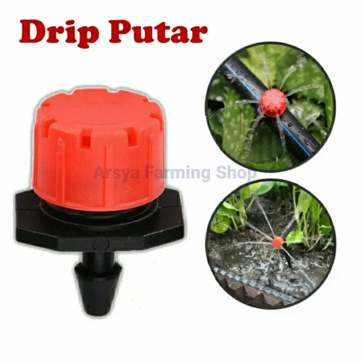 Dripper Bulat 1/4 inci 7 mm / Alat Irigasi
