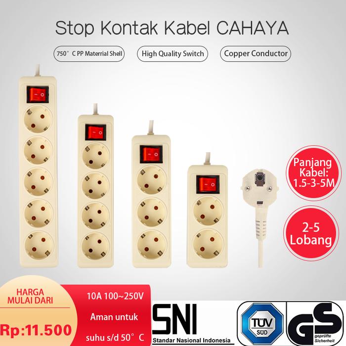 Jual colokan listrik 4 lubang 3 Meter (4 lbg 3M) SNI STOPKONTAK STOP ...