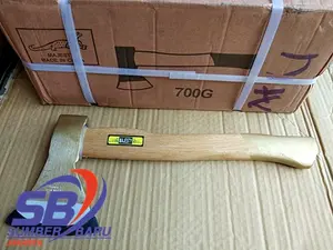 Kampak/ Kapak TAJAM dan KUAT Gagang Kayu Pemotong Kayu Besar Majesty