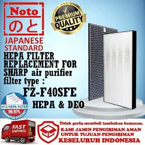 HEPA & DEO FILTER for FZ F40SFE FP F40Y W FM40Y / W / B ( ANTIVIRUS )