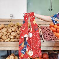 Gambar SANCRAFT - Foldable Shopping Bag (Red) dari SANCRAFT ID Kota Administrasi Jakarta Timur 2 Tokopedia