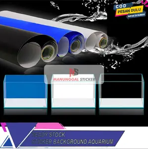 Manunggal Sticker STIKER BACKGROUND AQUARIUM SKOTLET - Cocok Untuk Background Aquarium Motor Kaca Lemari Meja Dan Bidang Halus Lainnya