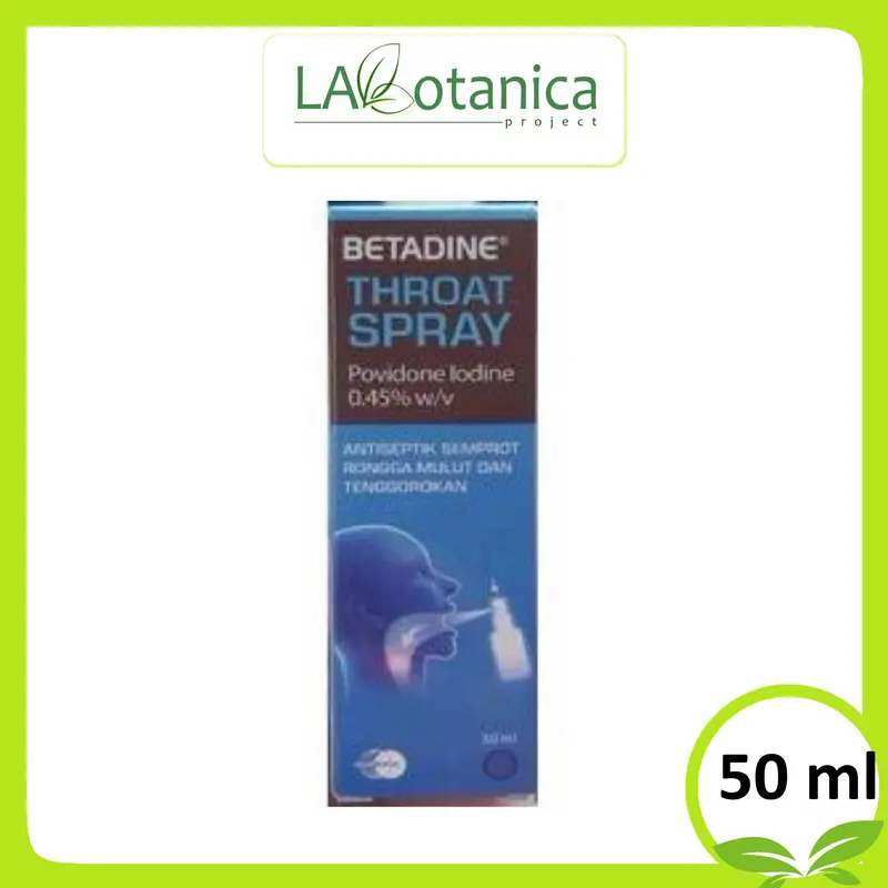BETADINE SORE THROAT SPRAY 50 ML OBAT SEMPROT MULUT 0