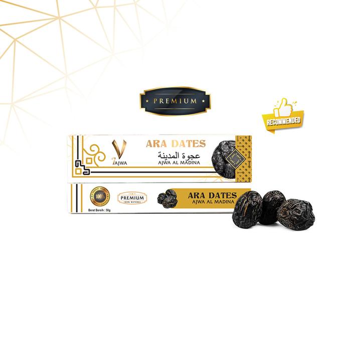 Gambar Kurma Ajwa Madinah 7 Butir ARA DATES PREMIUM KEMTAN Kurma Nabi Asli dari Toko Kurma Arafah Jakarta Pusat Tokopedia