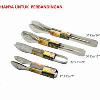 Gambar Capitan Penjepit Es Makanan Kue Gorengan Stainless steel Food tongs dari DORI BAROKAH JAYA Kota Administrasi Jakarta Pusat 1 Tokopedia