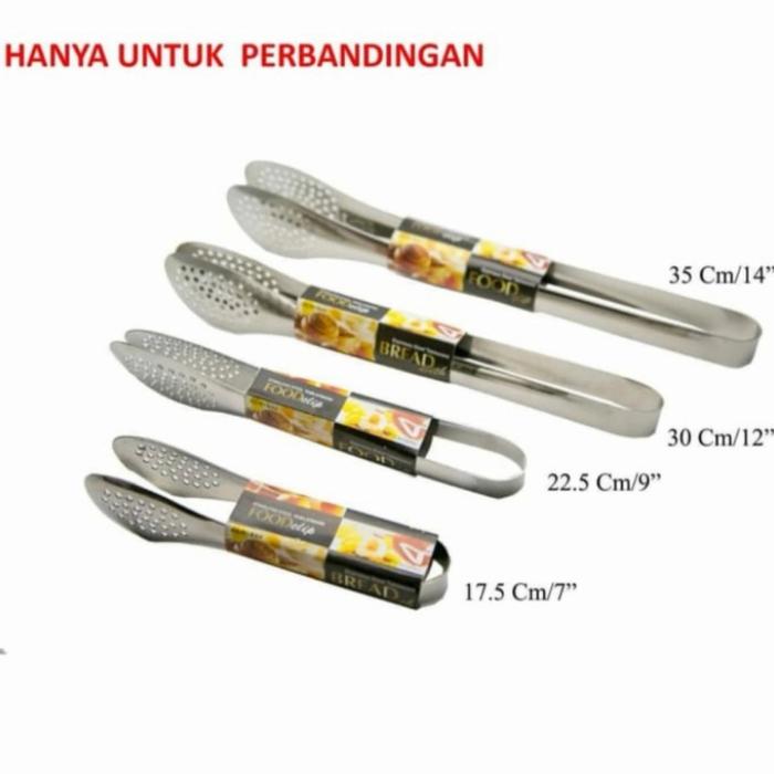 Gambar Capitan Penjepit Es Makanan Kue Gorengan Stainless steel Food tongs dari DORI BAROKAH JAYA Kota Administrasi Jakarta Pusat Tokopedia